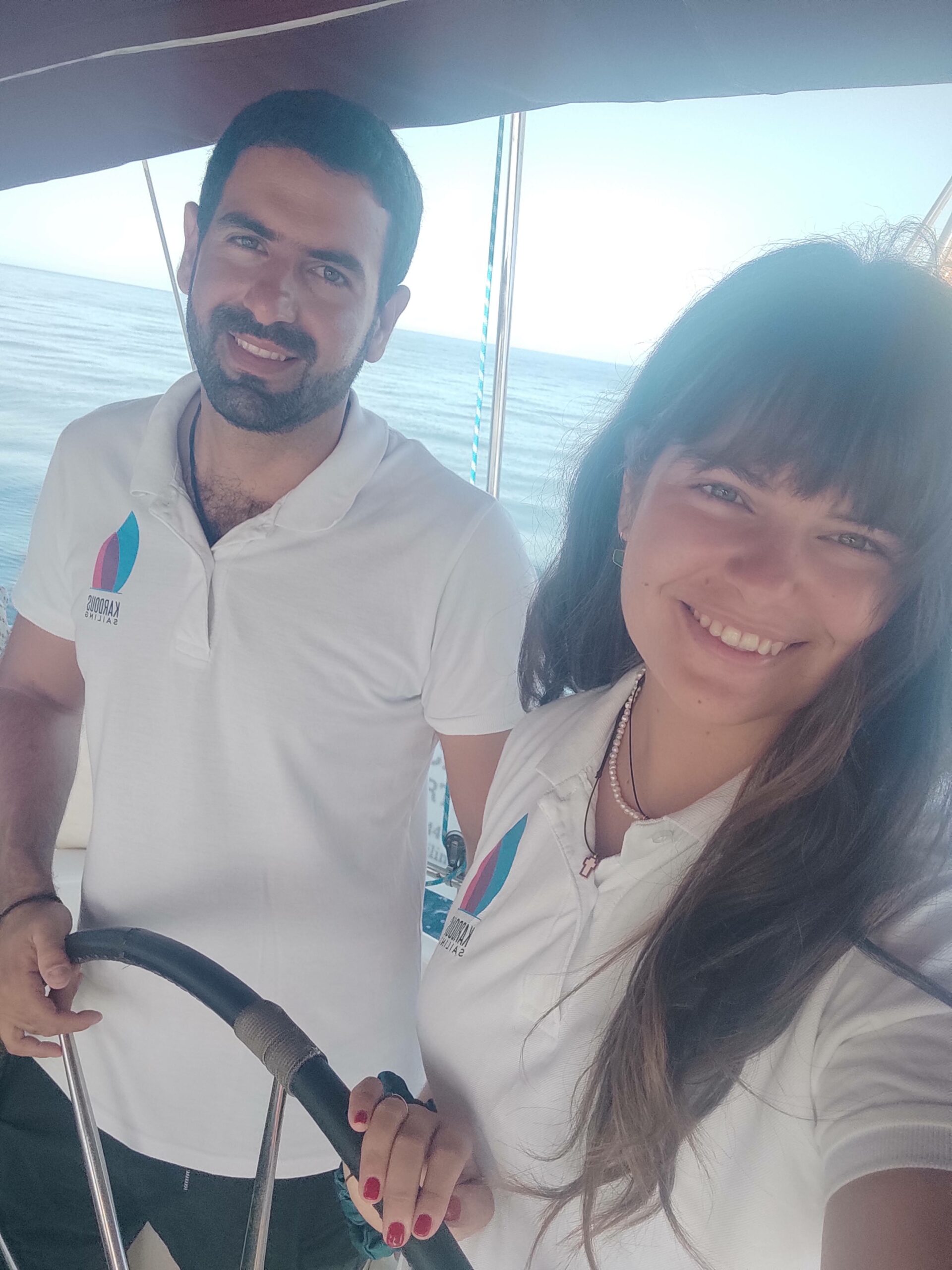 Your skippers: Antonis & Alexandra